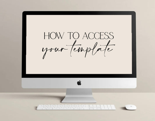 How to Access Your Template