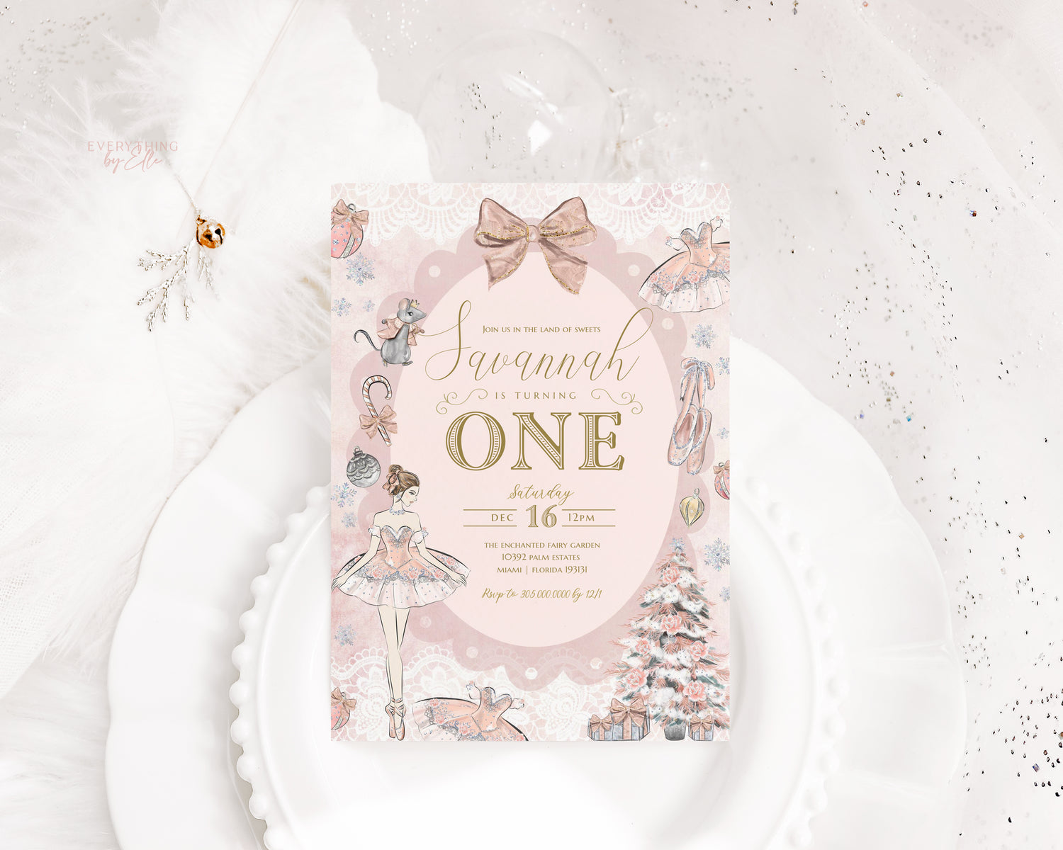 Pink Land of Sweets | Nutcracker Sugar Plum Fairy Birthday Party Collection