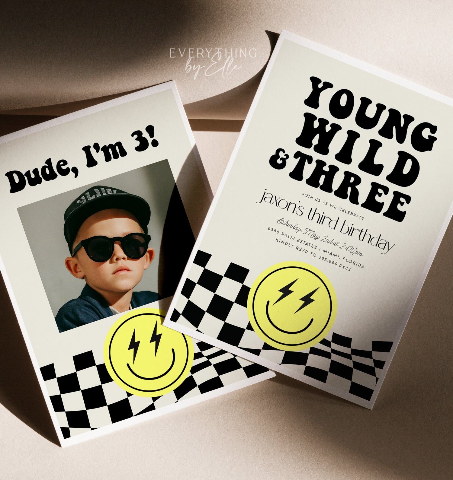 Young Wild and Three Yellow Smiley | Birthday Collection