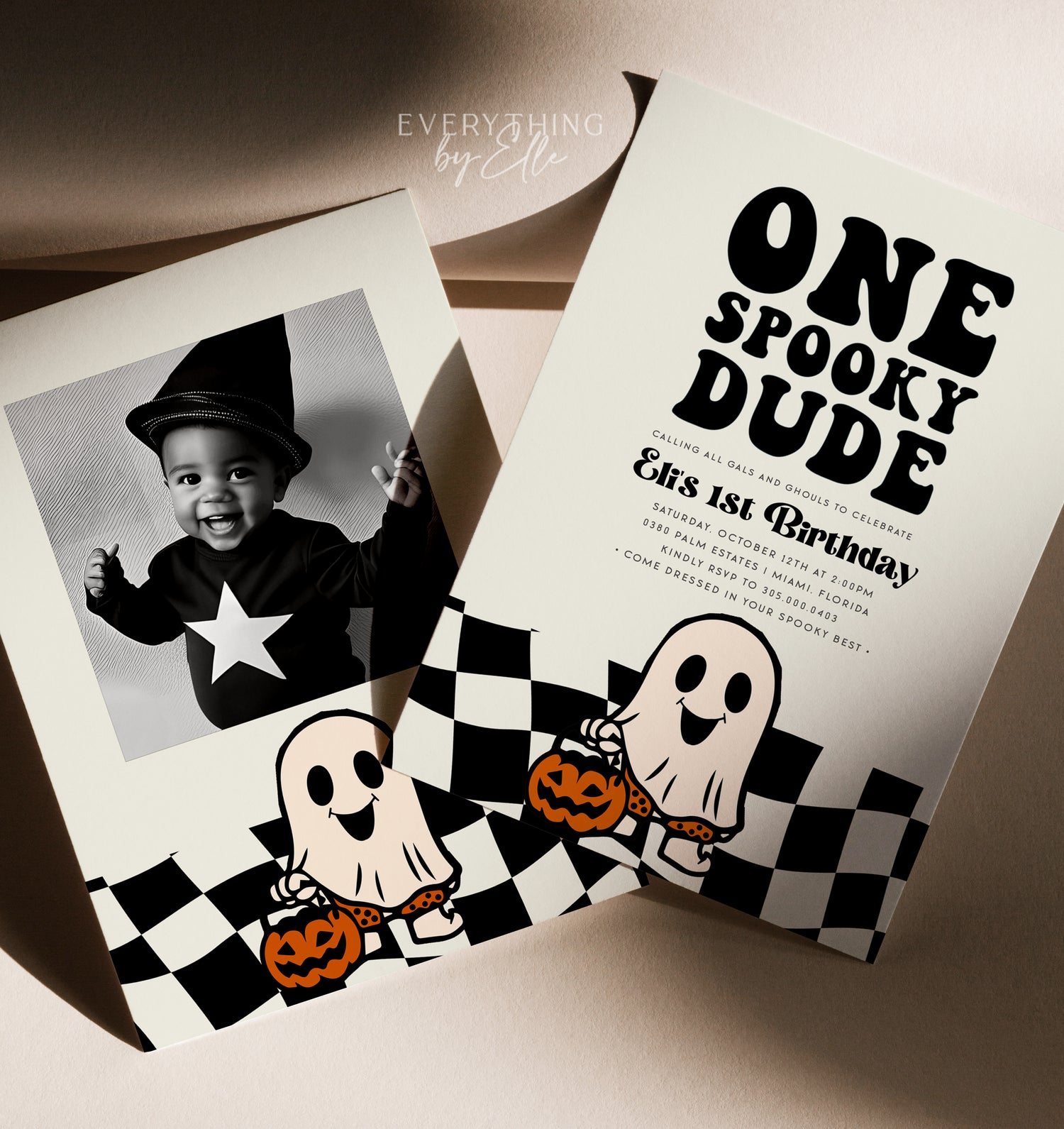 One Spooky Dude Retro (Halloween) | Birthday Collection